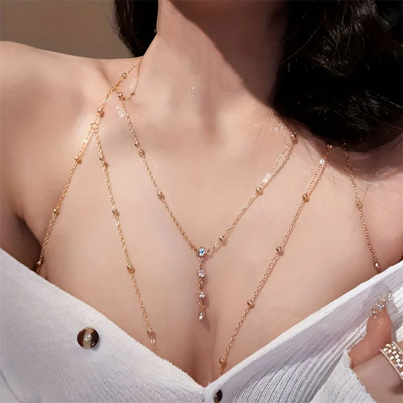 Crystal Belly Chain – Beach & Bikini Body Jewelry