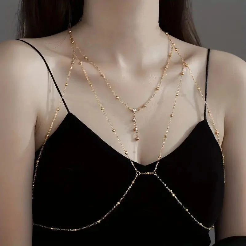 Crystal Belly Chain – Beach & Bikini Body Jewelry
