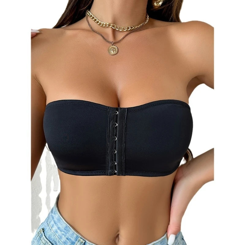 Backless Strapless Bra – Front Closure Support