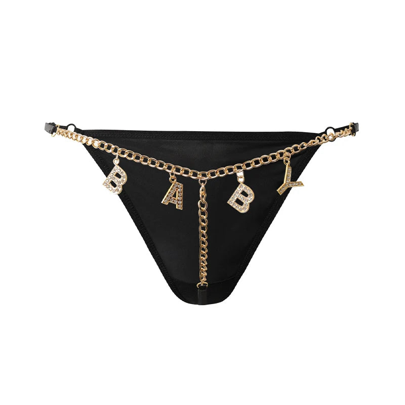 Rhinestone Chain G-String for Women – Elegant & Stylish
