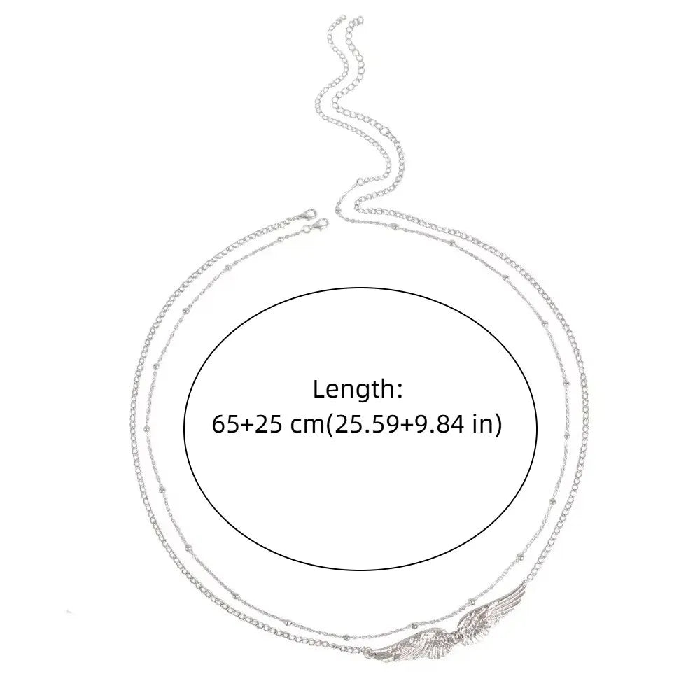 Double Layer Angel Wing Waist Chain – Gold Body Jewelry