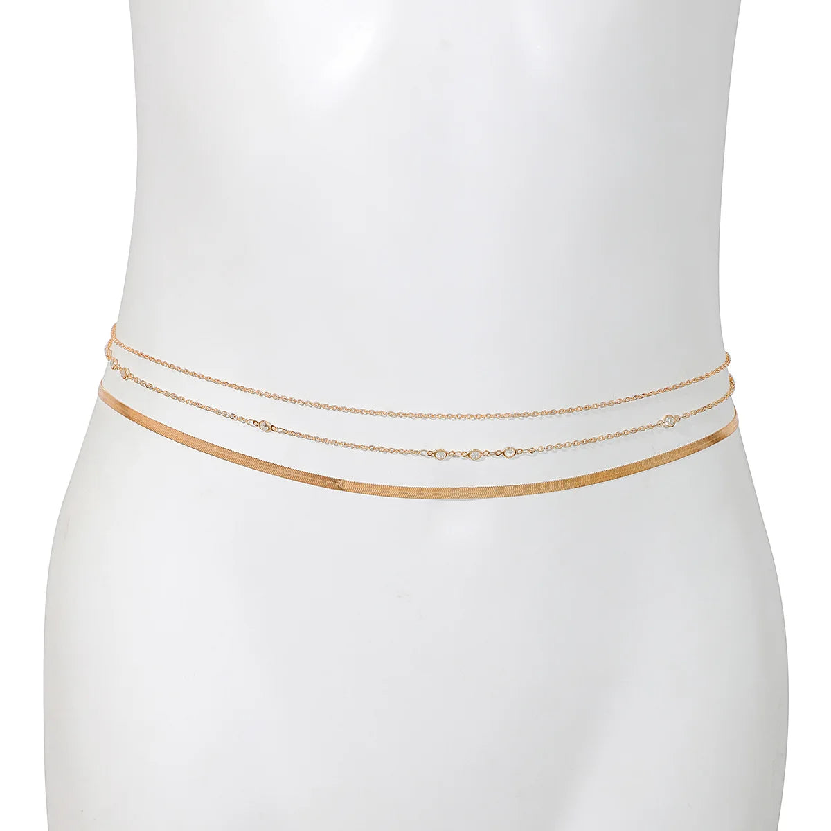 Elegant Gold Snake Chain Belly Belt – 3 Pieces