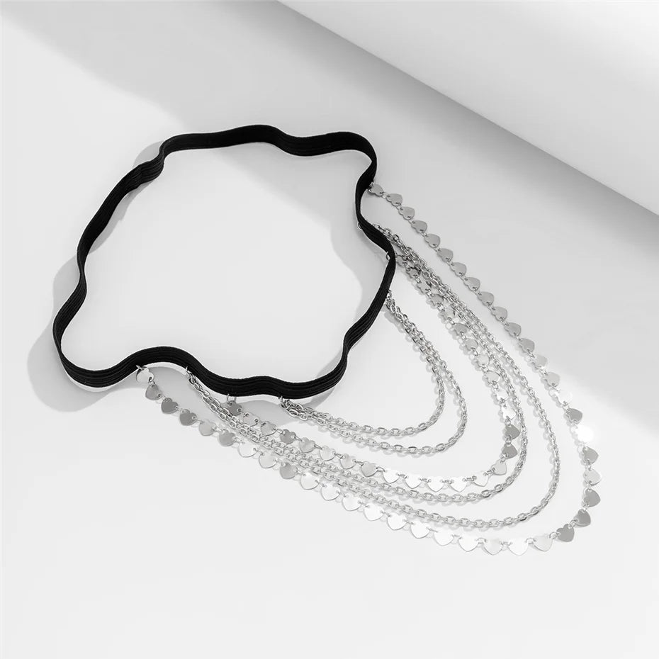 Boho Heart Tassel Leg Chain – Women's Body Accessory