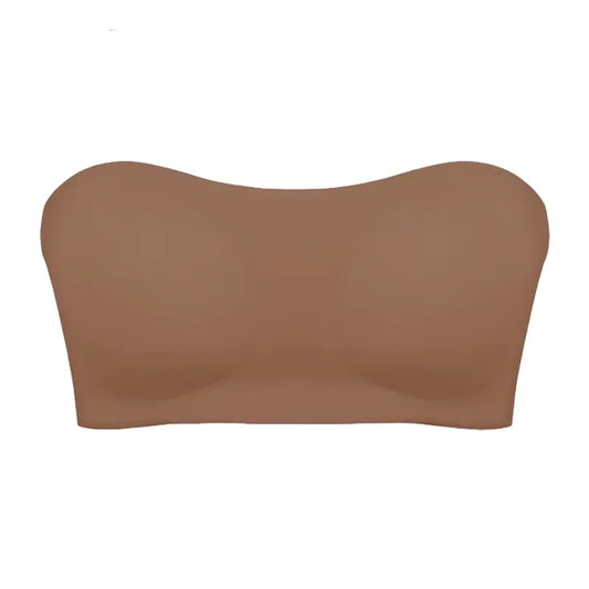 Seamless Strapless Push-Up Bra – Soft, Wireless & Anti-Slip
