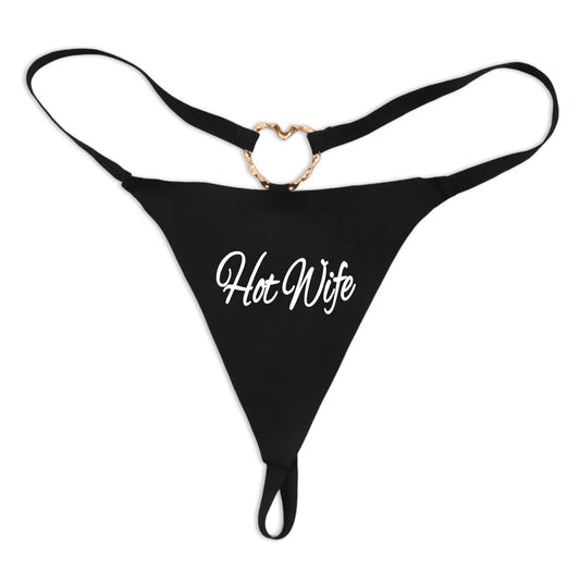 Cheeky Letter Print G-String – Women's Low-Rise Thong