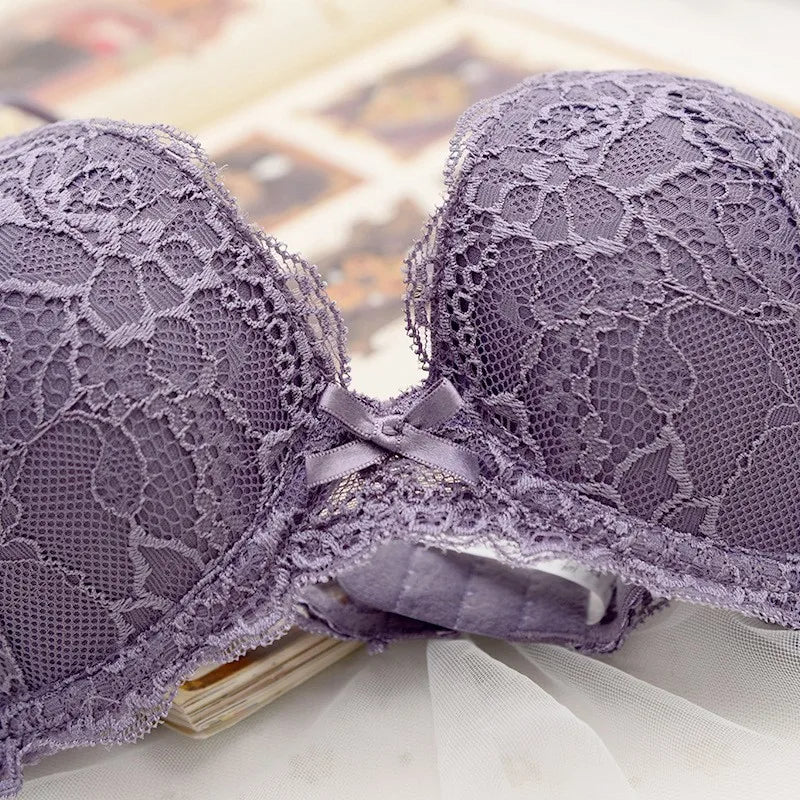 Romantic Lace Lingerie Set – Push-Up Suppor