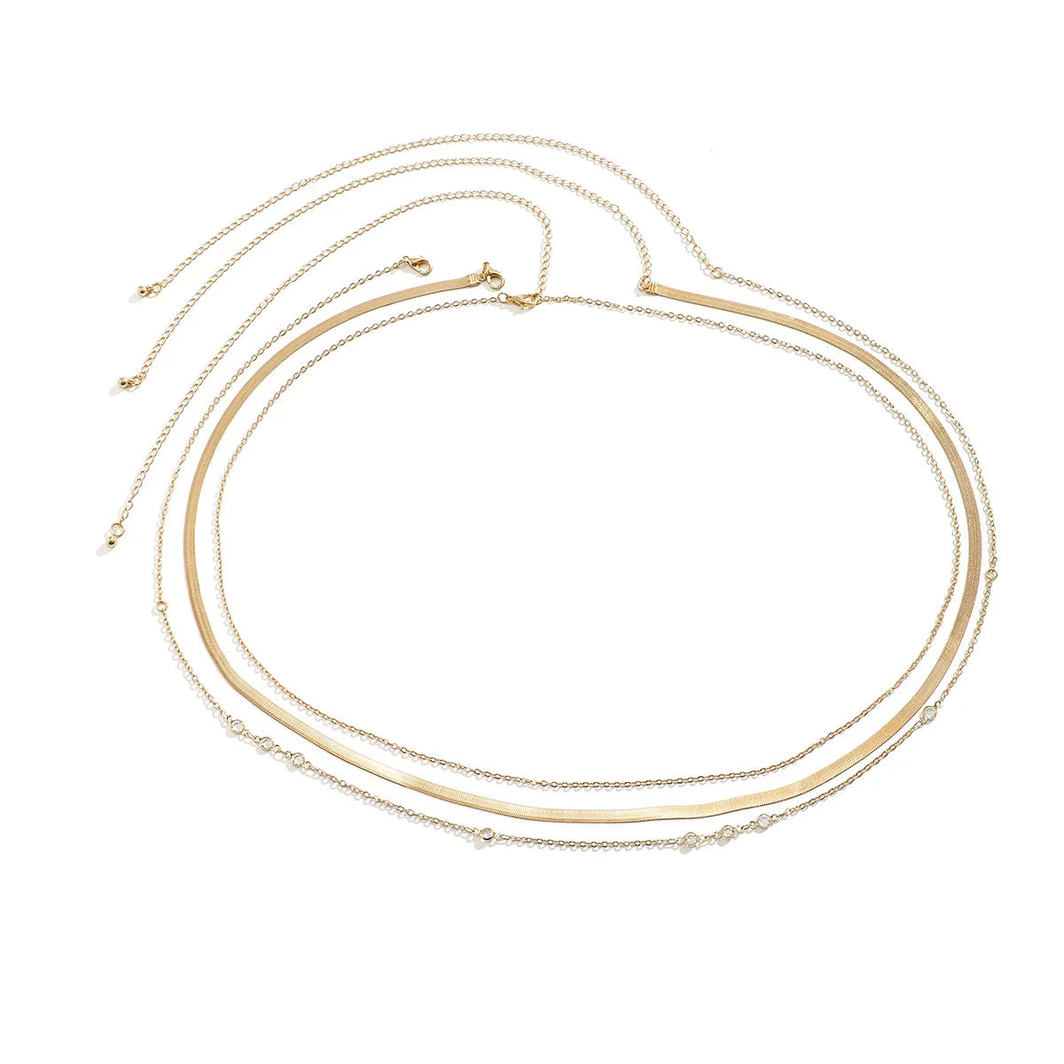 Elegant Gold Snake Chain Belly Belt – 3 Pieces