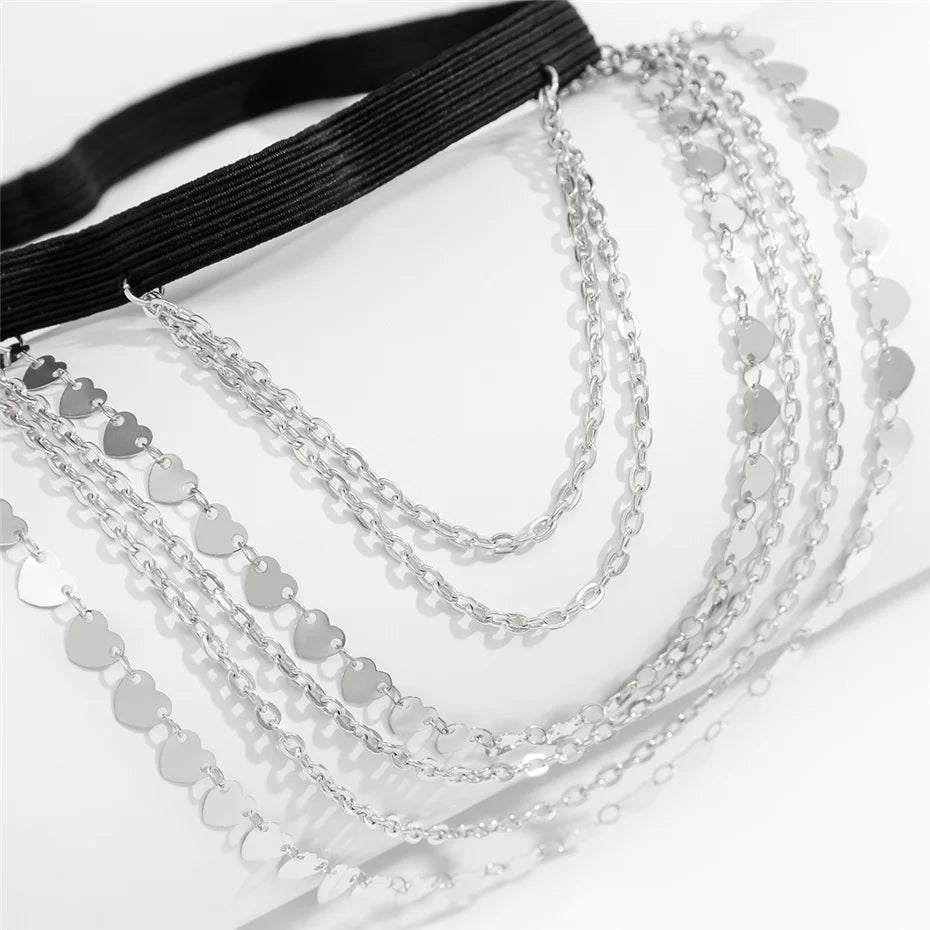 Boho Heart Tassel Leg Chain – Women's Body Accessory