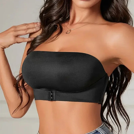 Invisible Strapless Bra – Silicone Grip & Front Closure