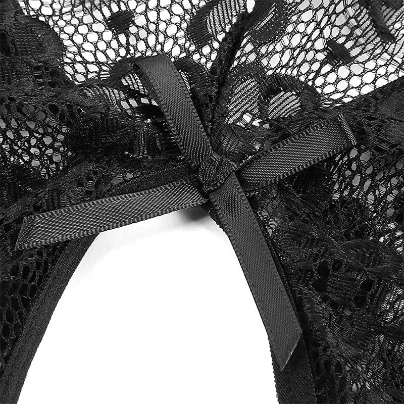 Deep V Lace Bra Set – Soft Sheer Lingerie