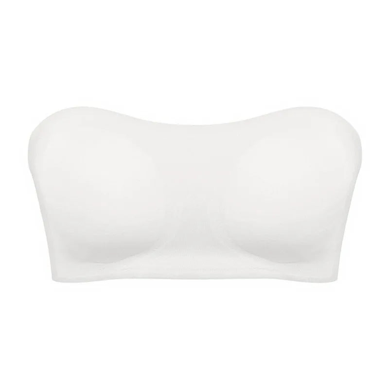 Seamless Strapless Push-Up Bra – Soft, Wireless & Anti-Slip