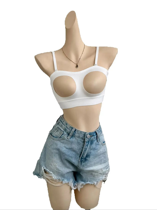 Wire-Free Hollow Cup Bra – Soft & Comfortable